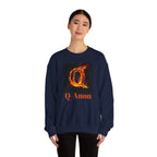 Sweatshirt — Q-Anon Flame Logo Crewneck