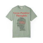 Grow Positive Thoughts T-shirt | Positive Word Cloud Mental Health Tee - 250 USA Celebration