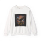 Bald Eagle with Fireworks America 250 Sweatshirt - 250 USA Celebration
