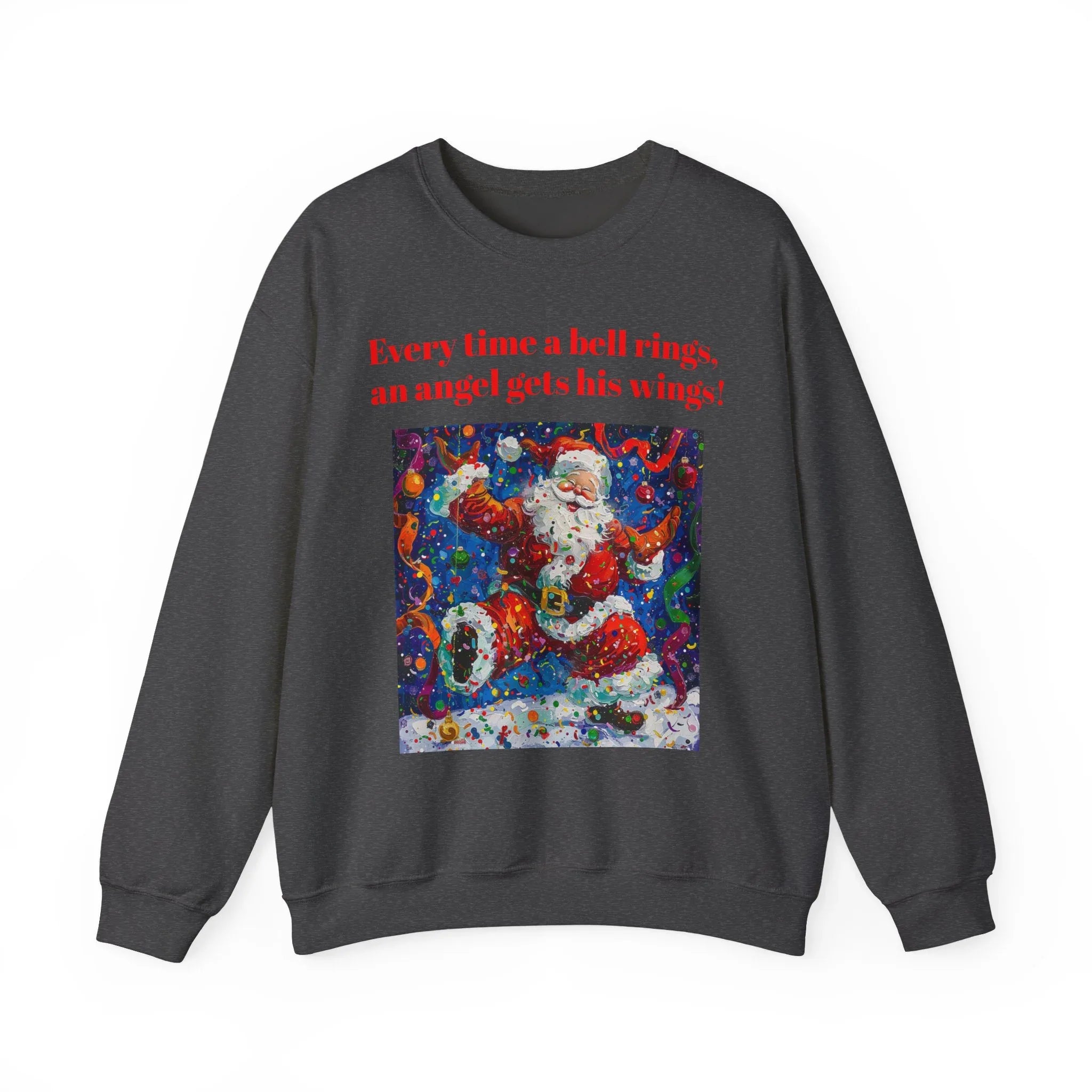 Festive Angel Sweatshirt, Cozy Holiday Crewneck, Christmas Apparel, Unique Gift, Winter Fashion - 250 USA Celebration