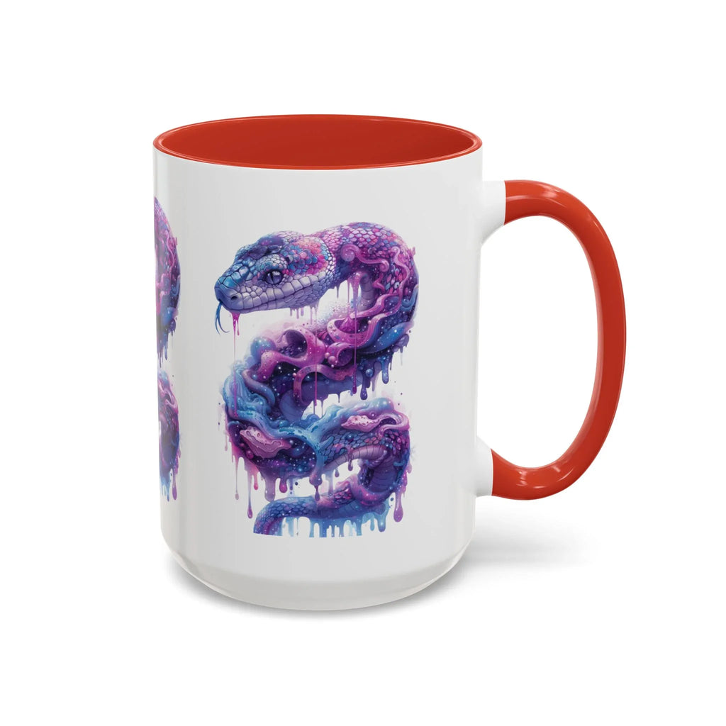 Psychedelic Ouroboros Snake Mug | Rainbow Galaxy Fractal Mushrooms - 250 USA Celebration