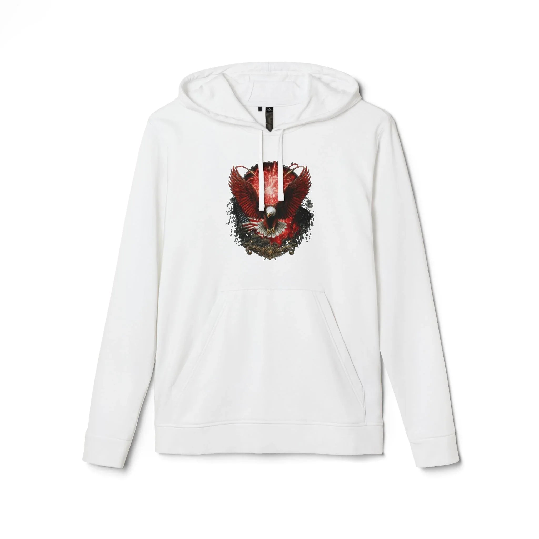 Red Fox Watercolor Mask hoodie | Hoodie - 250 USA Celebration