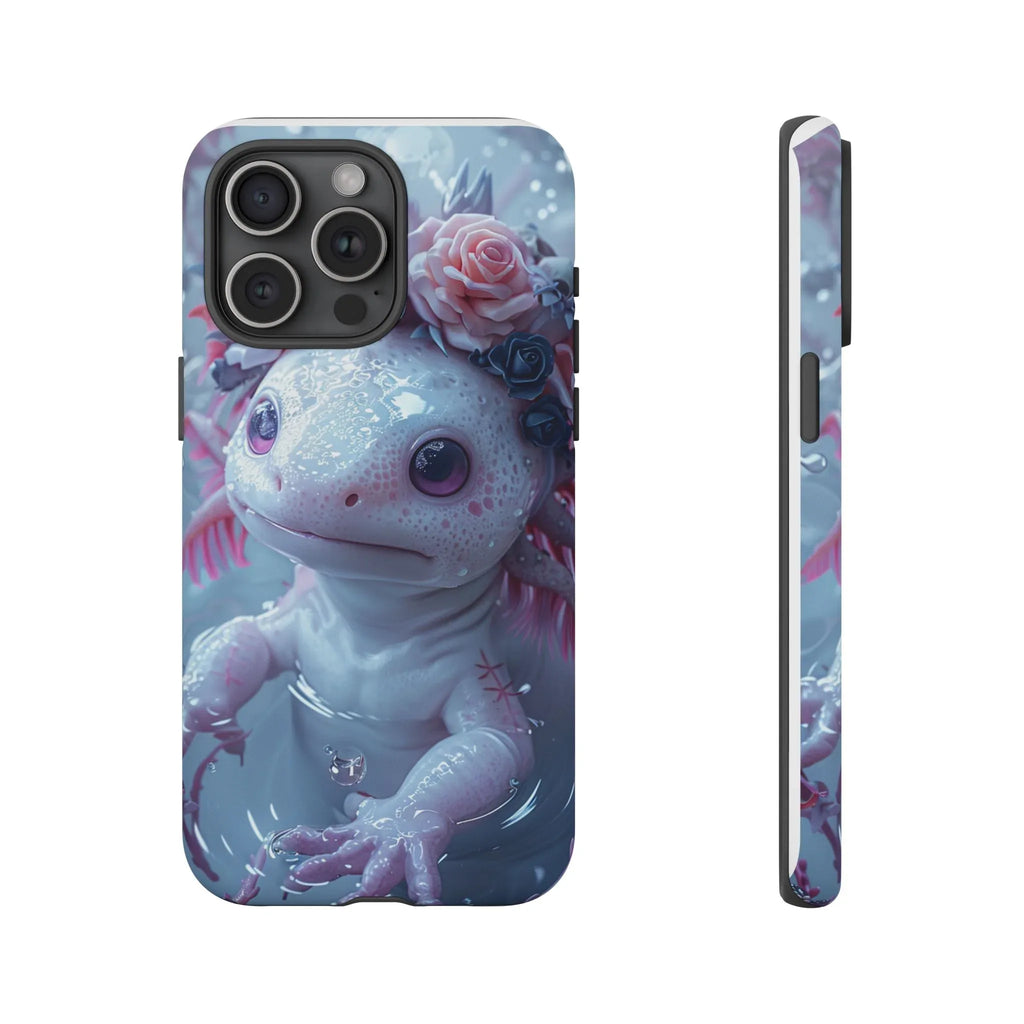 Goth Axolotls Tough Cases | Cute Creepy Axolotl Phone Case, Gloomycore Aesthetic - 250 USA Celebration