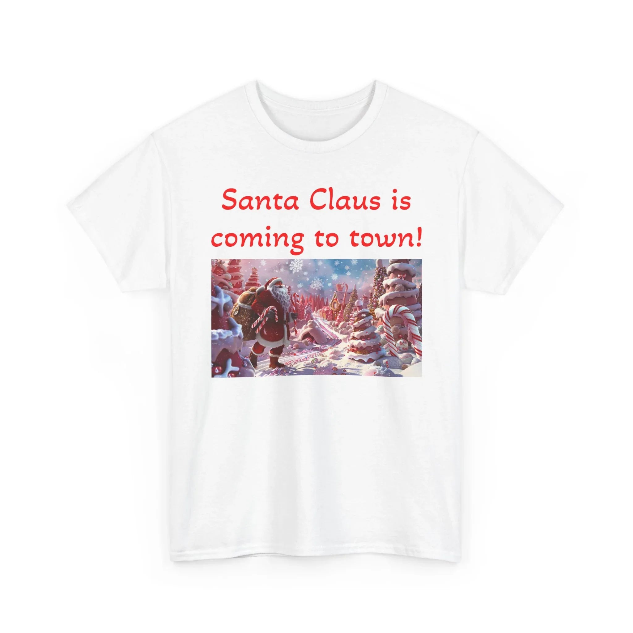 Festive Santa Tee, Unisex Christmas Shirt, Holiday Gift for Him/Her, Fun Santa Claus T-Shirt, Winter Wear, Family Gathering Apparel - 250 USA Celebration