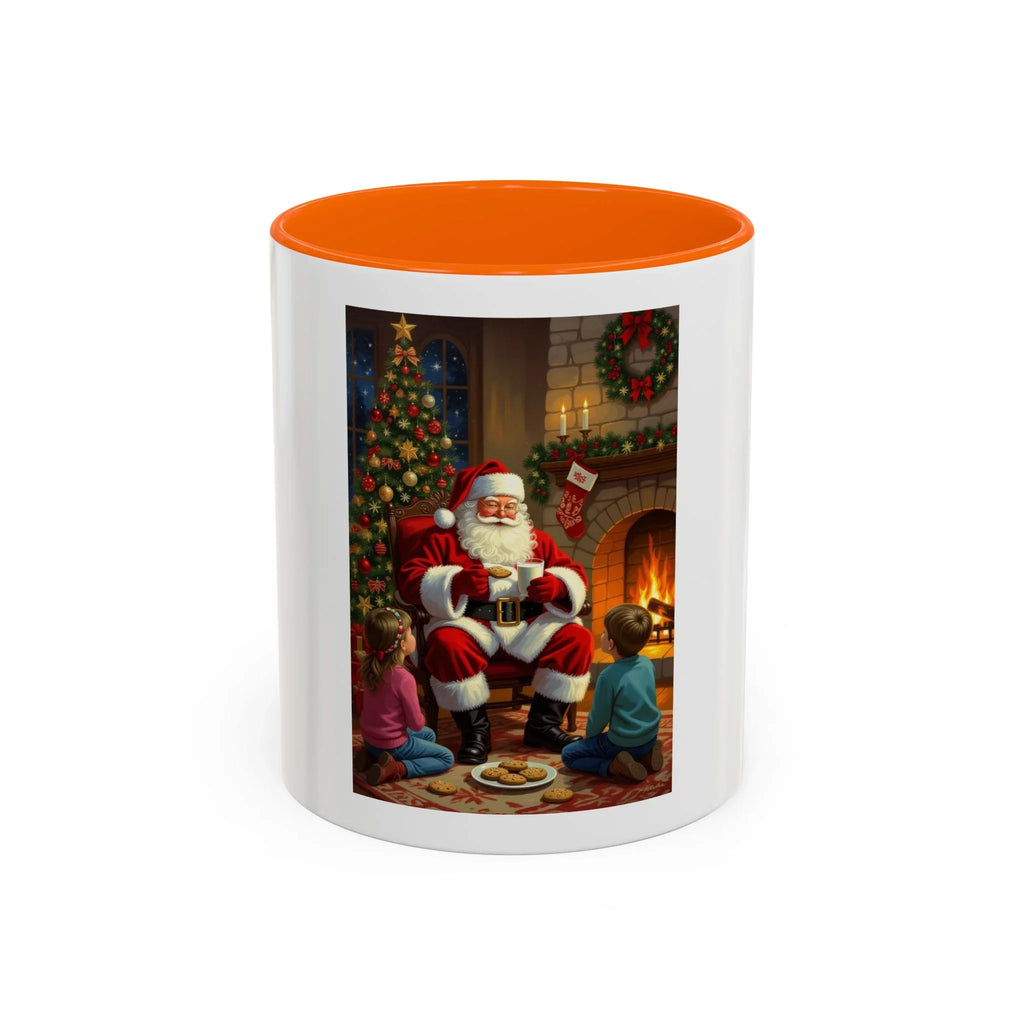 Christmas Santa Coffee Mug, Festive Drinkware for Holiday Cheer, Xmas Gift for Coffee Lovers, Cozy Winter Mug, Santa's Storytime - 250 USA Celebration