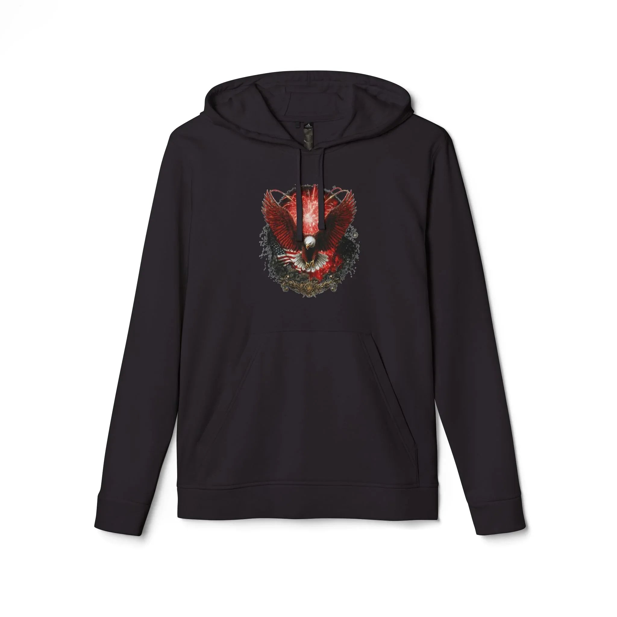 Red Fox Watercolor Mask hoodie | Hoodie - 250 USA Celebration