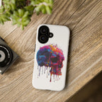 Colorful Drip Skull Phone Case | Hard Plastic Protective Case - 250 USA Celebration