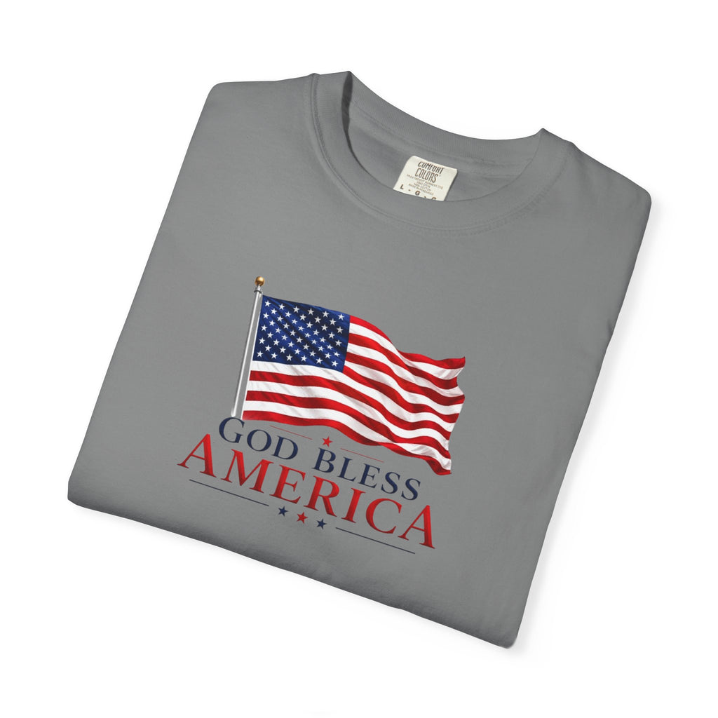 Official God Bless America Flag Patriotic T-Shirt