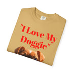 Cute French Bulldog Puppy Holding Red Heart T-shirt | Dog Lover Cartoon - 250 USA Celebration