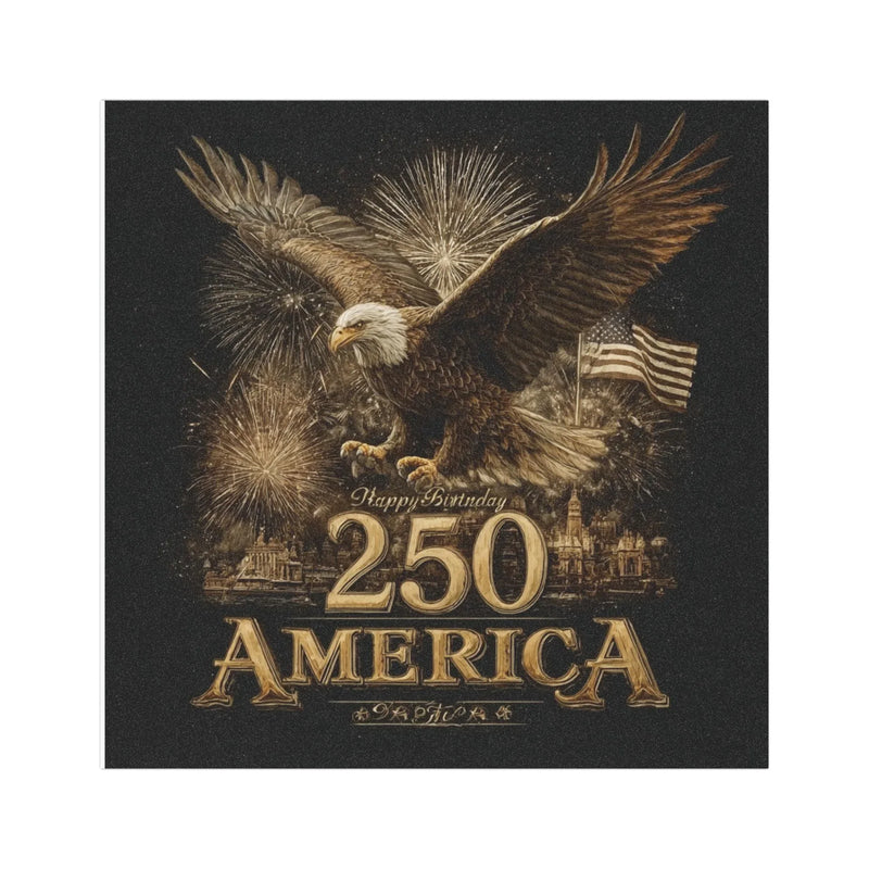 250 America Bald Eagle Patriotic Car Magnet | USA Flag Fireworks