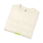 Focus Wins Matches Tennis Ball T-shirt | Tennis Graphic Tee - 250 USA Celebration