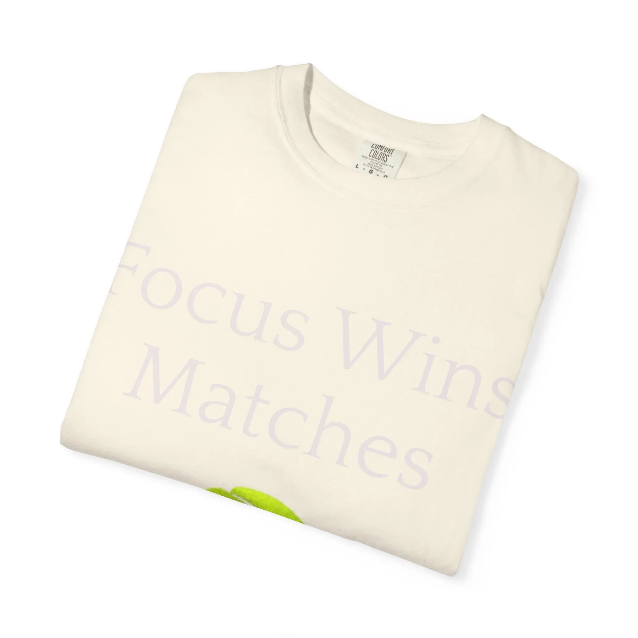 Focus Wins Matches Tennis Ball T-shirt | Tennis Graphic Tee - 250 USA Celebration