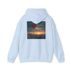 Romantic Sunset Hoodie with Hot Air Balloon, Unisex Sweatshirt for Valentines Day, Valentine's Day T-Shirts, Personalized Valentine's Gifts - 250 USA Celebration