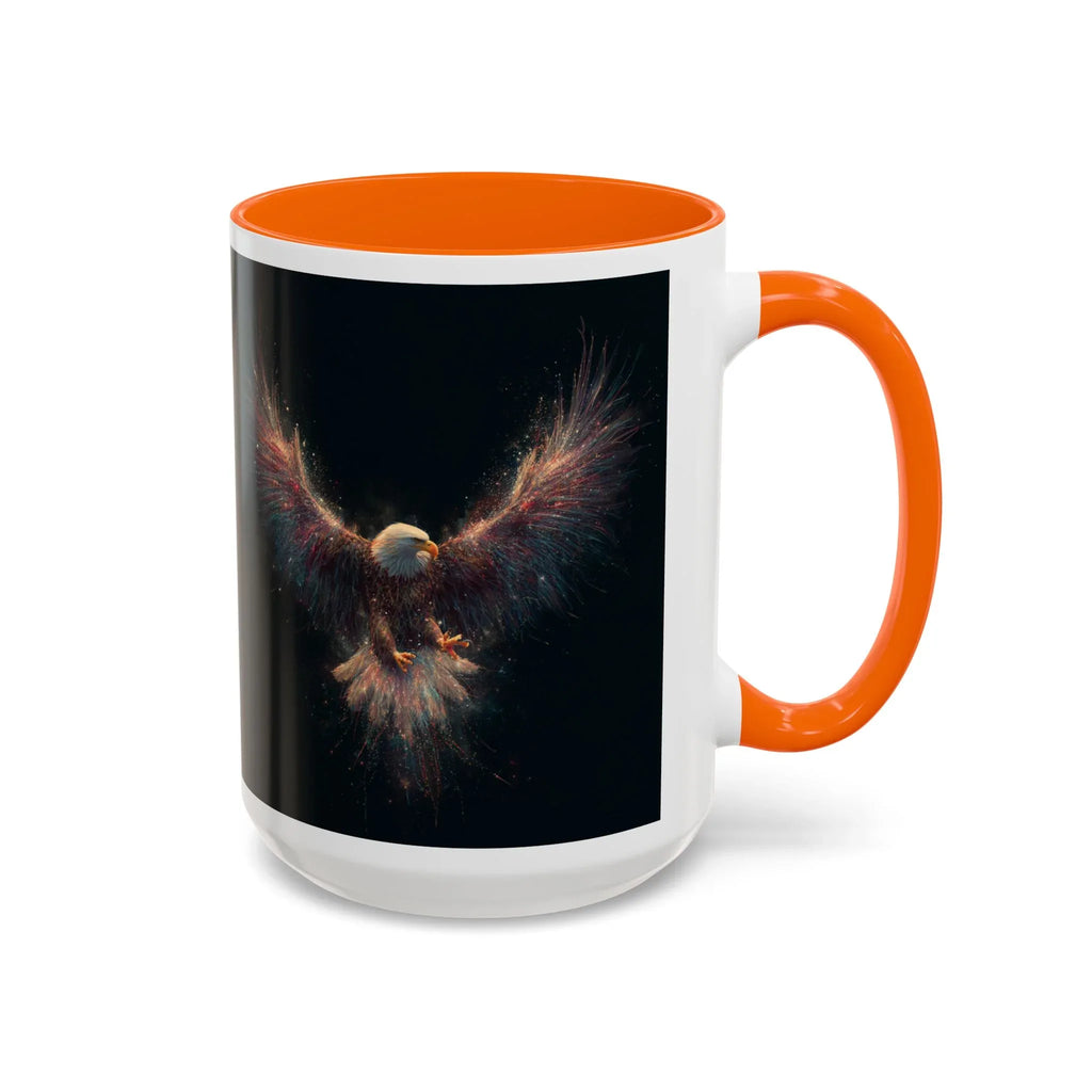 Fiery Flying Eagle Mug | Accent Coffee Mug 11oz 15oz - 250 USA Celebration