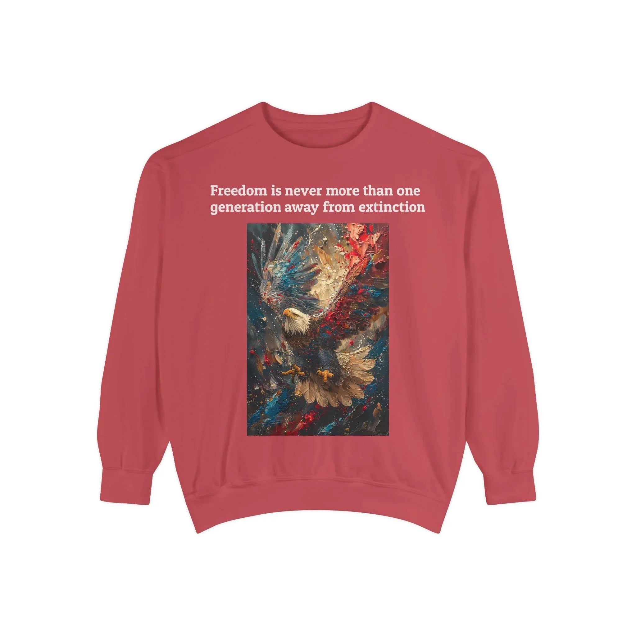 Patriotic Sweatshirt, American Flag, Eagle & Fireworks Design, Freedom Quote, 4th of July Shirt, Independence Day Apparel, Memorial Day - 250 USA Celebration