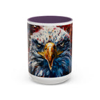Patriotic Eagle Coffee Mug - Bold American Bald Eagle Art (11/15oz)