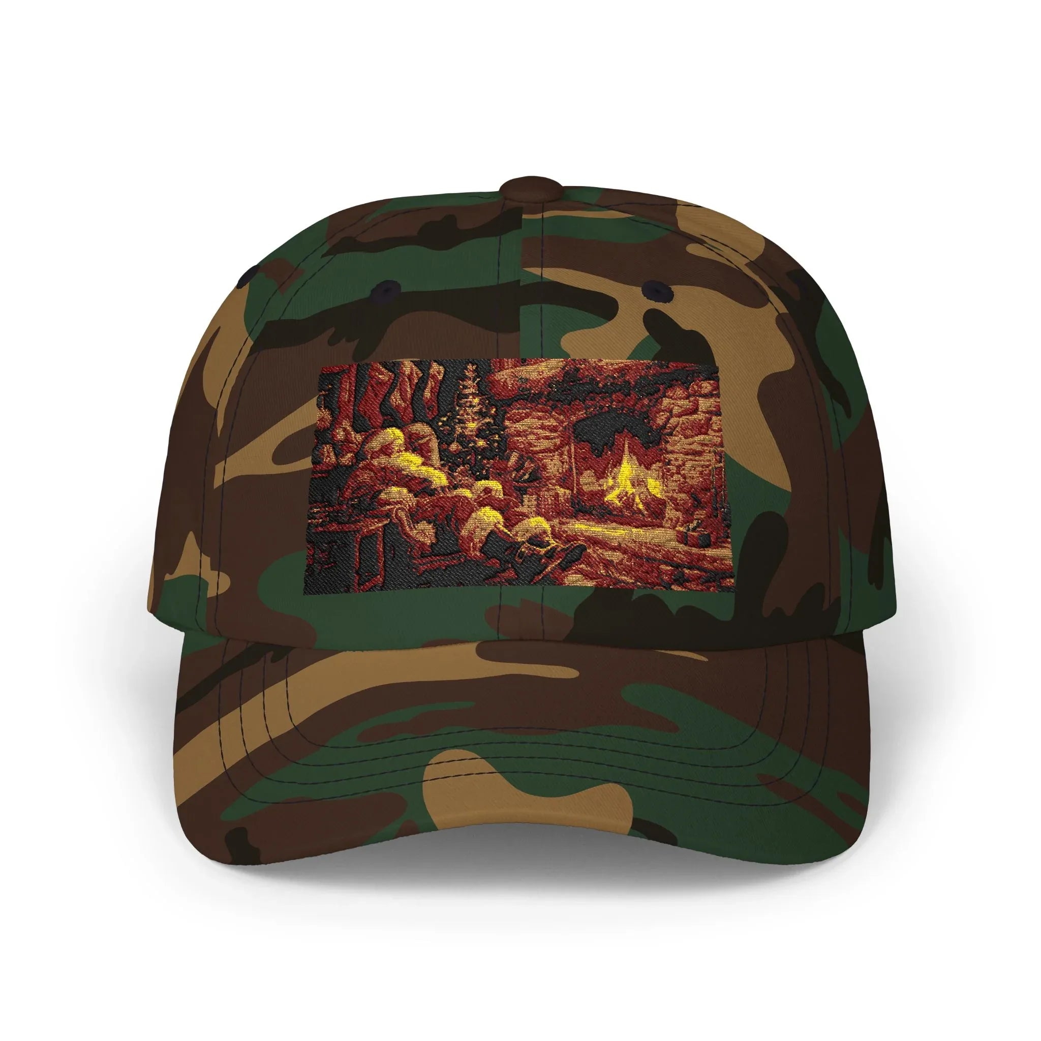 Cap, Santa Claus Christmas Hat, Winter Holiday Baseball Cap, Festive Santa Beanie, Classic Dad Cap - 250 USA Celebration