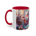 Festive Santa in Candy Wonderland mug | Holiday Christmas ceramic mug - 250 USA Celebration