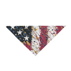 Patriotic Pet Bandana for Dogs - USA Flag Print, Adjustable Dog Scarf for Independence Day, Pet Gifts, Holiday Outfits, USA Pet Apparel - 250 USA Celebration