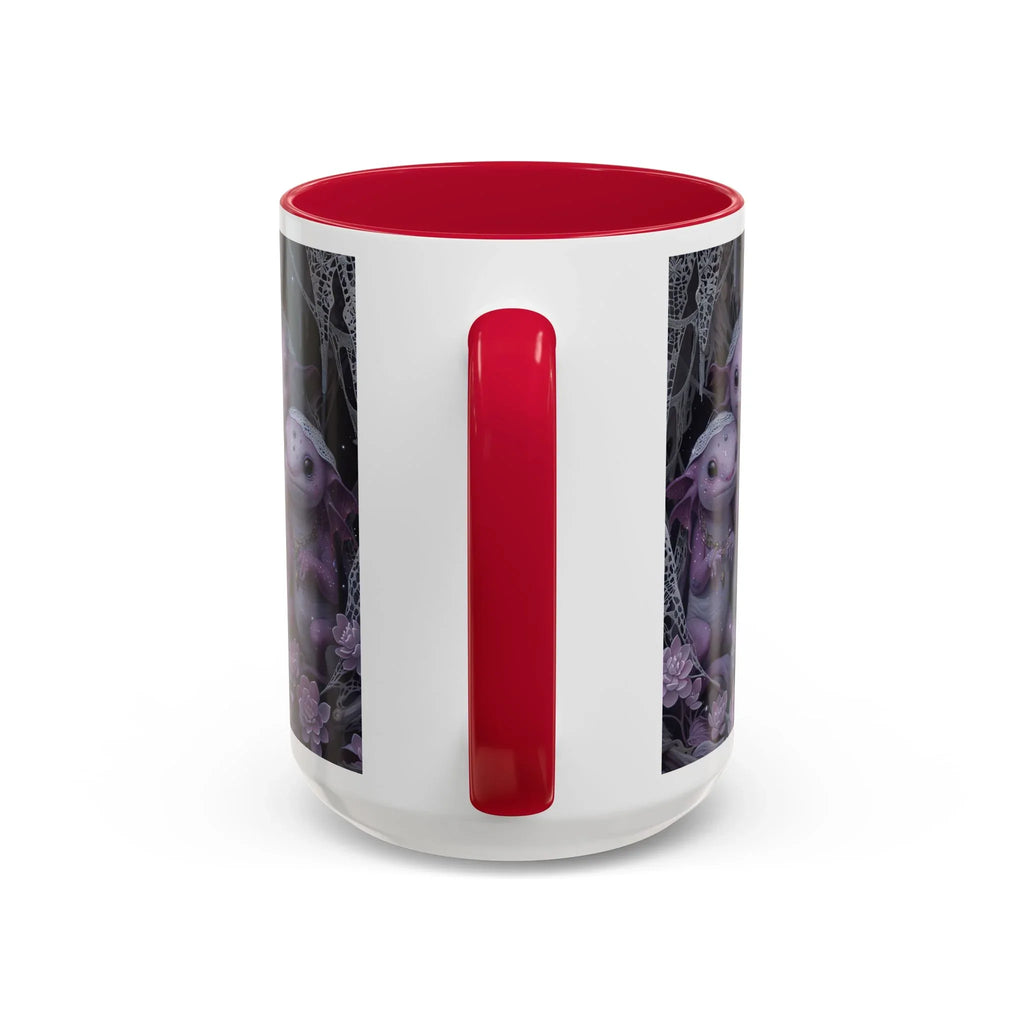 Purple Axolotl Trio Mug | Cute Amphibian Art Ceramic Coffee Cup - 250 USA Celebration