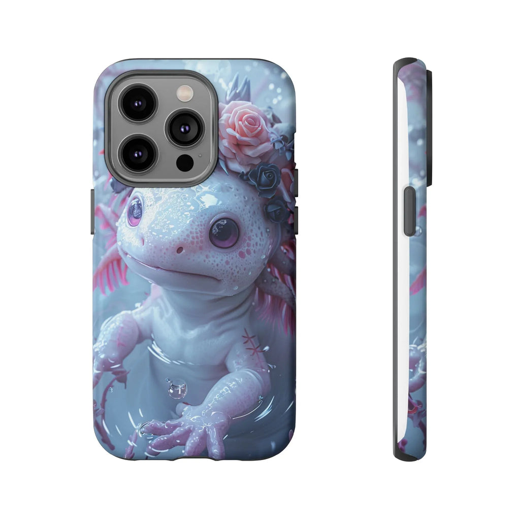 Goth Axolotls Tough Cases | Cute Creepy Axolotl Phone Case, Gloomycore Aesthetic - 250 USA Celebration