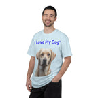 I Love My Dog Labrador Portrait T-shirt | Dog Lover Tee - 250 USA Celebration