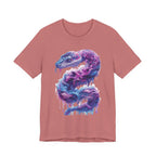 Psychedelic Rainbow Ouroboros Tee | Galaxy Fractal Mushroom Snake - 250 USA Celebration