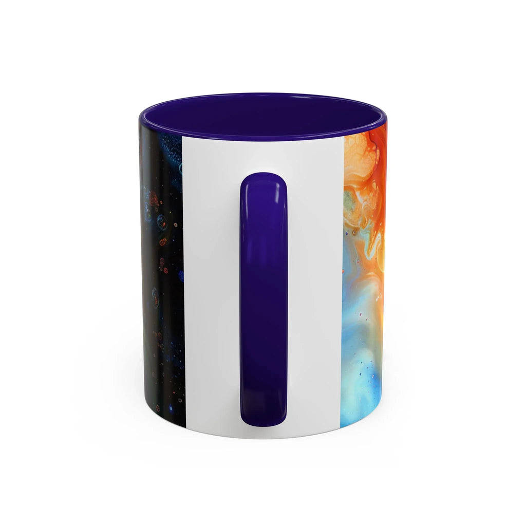 Colorful Mugs (11oz, 15oz) Intense abstract oil splat- coffee cup - 250 USA Celebration