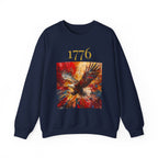 1776 Eagle Crewneck Sweatshirt – Patriotic American Independence Pullover