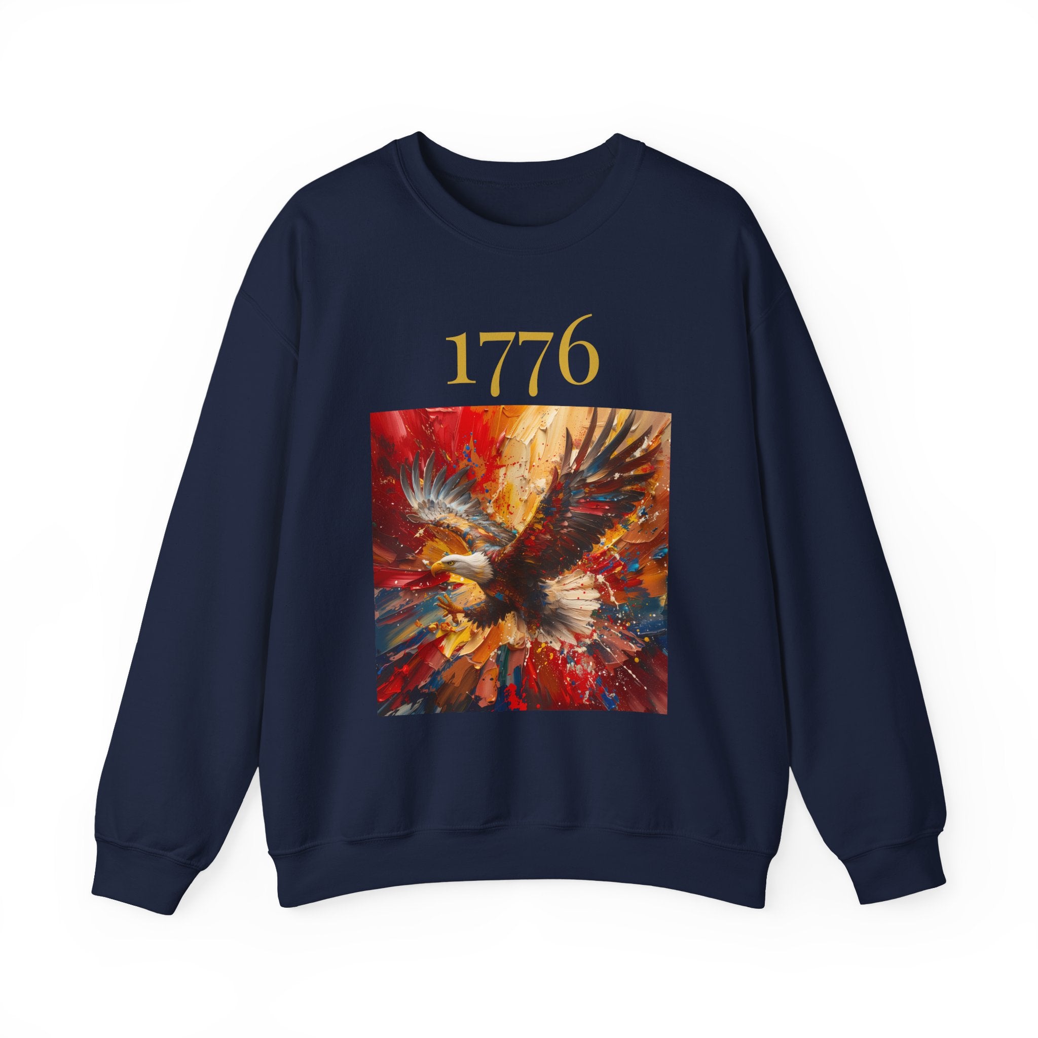 1776 Eagle Crewneck Sweatshirt – Patriotic American Independence Pullover