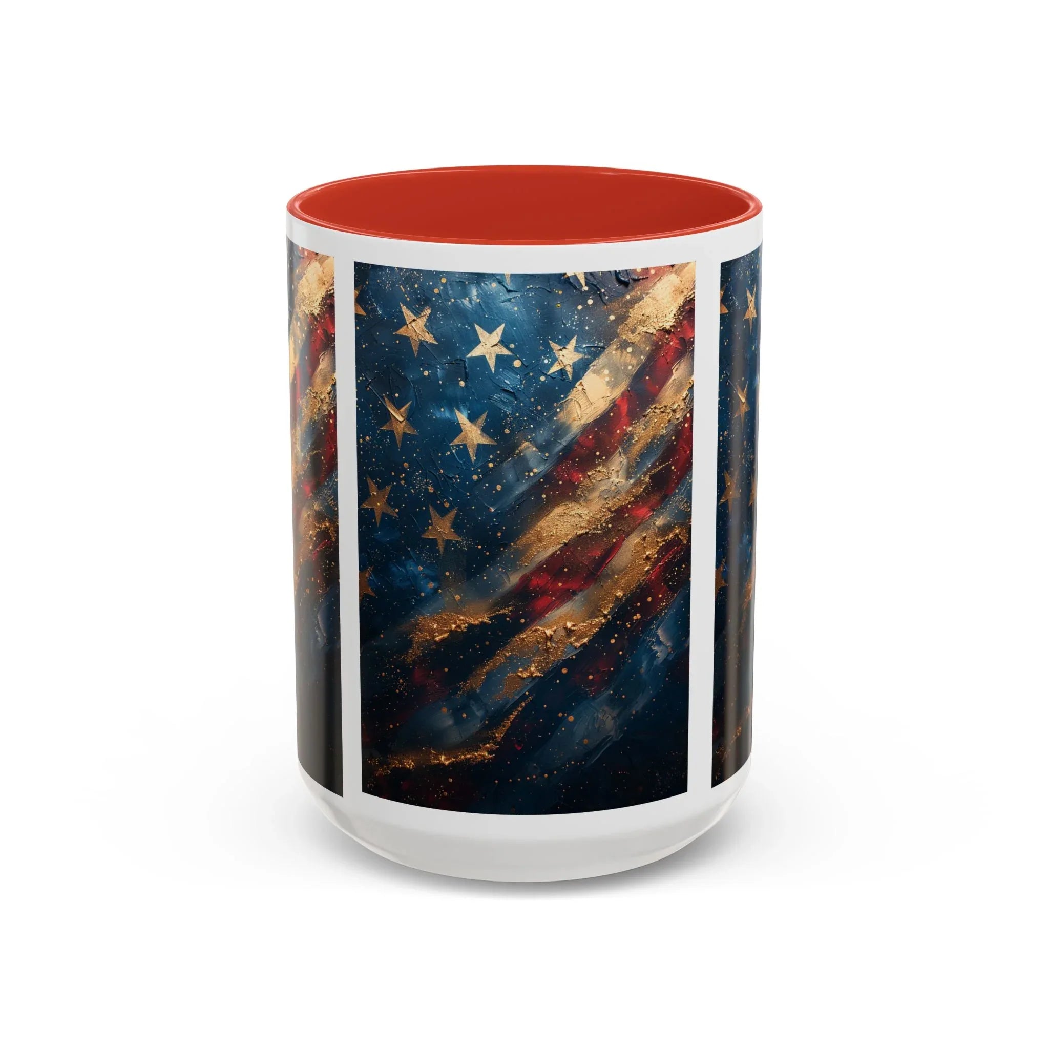Vintage American Flag Mug | Accent Coffee Mug 11oz 15oz - 250 USA Celebration