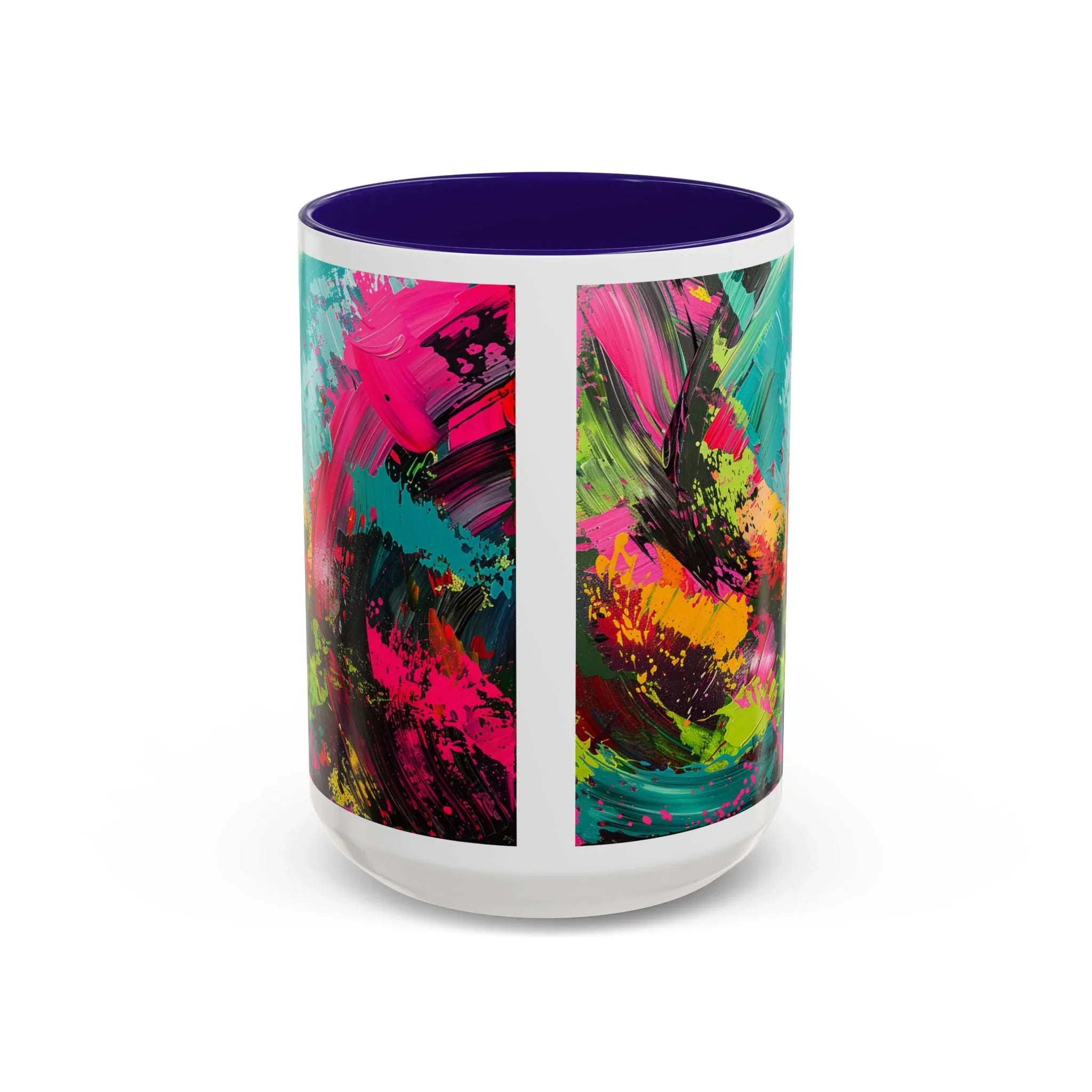 Abstract Colorful Brushstroke Mug | 11oz 15oz Ceramic - 250 USA Celebration