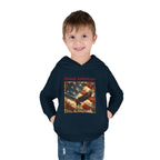 Toddler Hoodie — "Proud American" Eagle & Flag Pullover