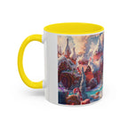 Festive Santa Accent Coffee Mug, Christmas Gift, Holiday Decor, Winter Wonderland, Hot Cocoa Mug, Seasonal Drinkware - 250 USA Celebration