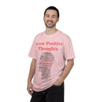 Grow Positive Thoughts T-shirt | Positive Word Cloud Mental Health Tee - 250 USA Celebration