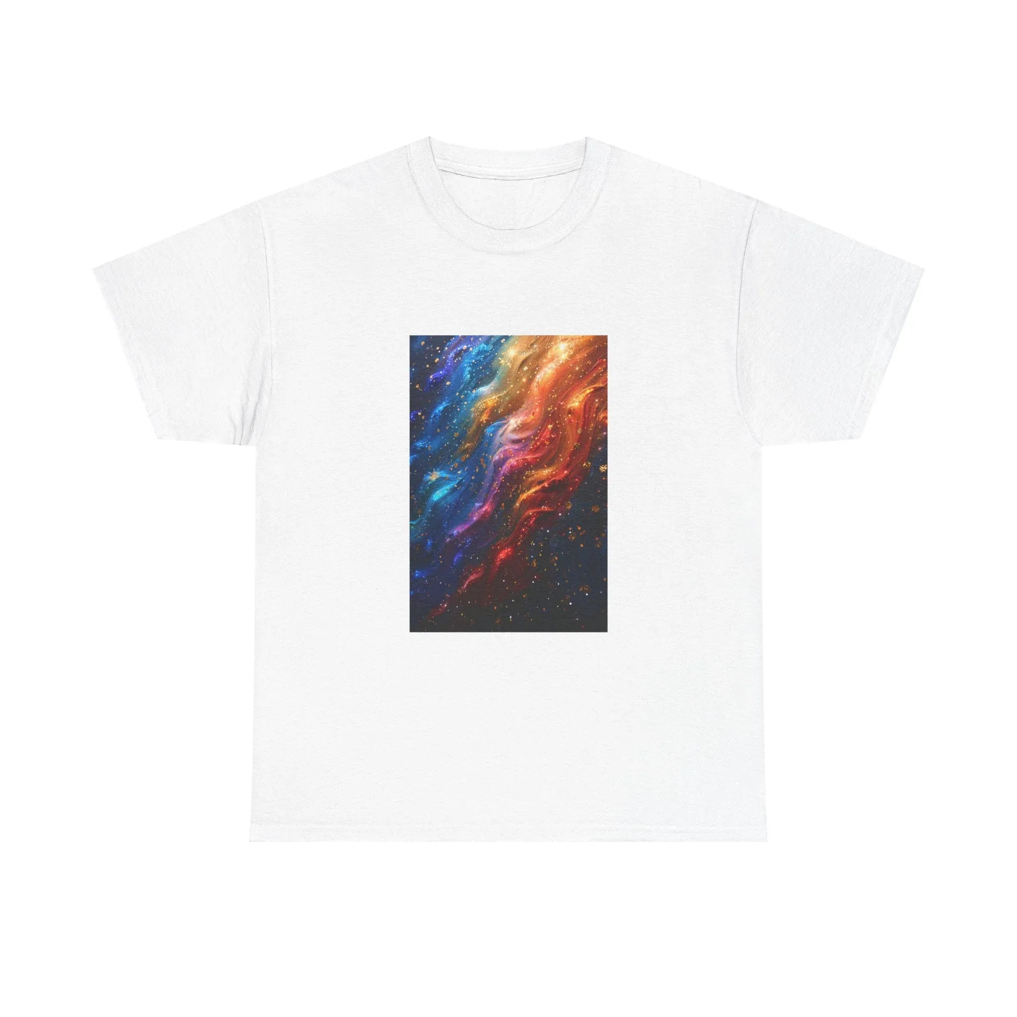 Colorful Nebula Galaxy Art Tee | Cosmic Space Painting T-Shirt - 250 USA Celebration