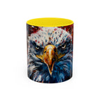 Patriotic Eagle Coffee Mug - Bold American Bald Eagle Art (11/15oz)