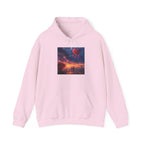 Romantic Sunset Hoodie with Hot Air Balloon, Unisex Sweatshirt for Valentines Day, Valentine's Day T-Shirts, Personalized Valentine's Gifts - 250 USA Celebration
