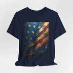 Patriotic Short Sleeve Tee, Unisex Casual Wear, Fourth of July Shirt, Independence Day Gift, Amercan Flag T-Shirt - 250 USA Celebration