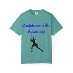Confidence Is My Advantage Tennis Player T-Shirt | Tennis Quote Tee - 250 USA Celebration