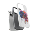 Colorful Drip Skull Phone Case | Hard Plastic Protective Case - 250 USA Celebration