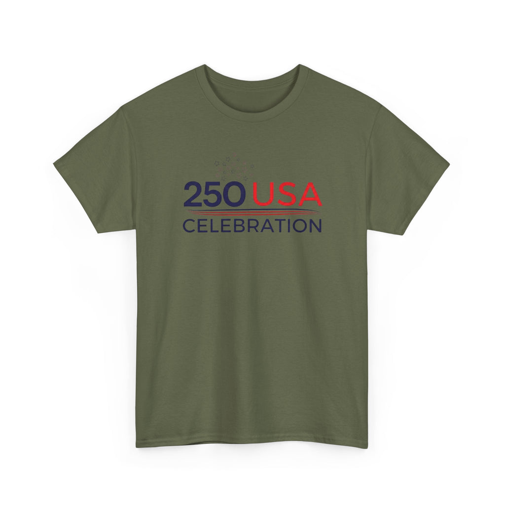 America 250 Tee Shirt | Official 250th Anniversary Edition - 250 USA Celebration Chest Logo Tee | Fourth of July Americana T-Shirt