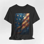 Patriotic Short Sleeve Tee, Unisex Casual Wear, Fourth of July Shirt, Independence Day Gift, Amercan Flag T-Shirt - 250 USA Celebration