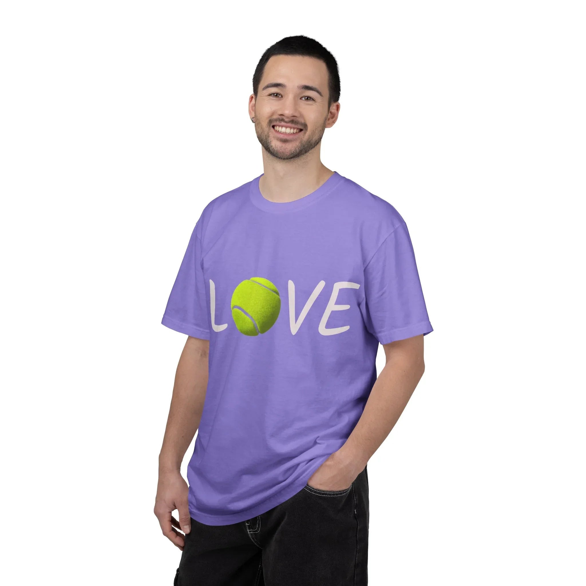 Tennis Ball LOVE T-Shirt | Tennis Lover Shirt, Sports Graphic Tee - 250 USA Celebration