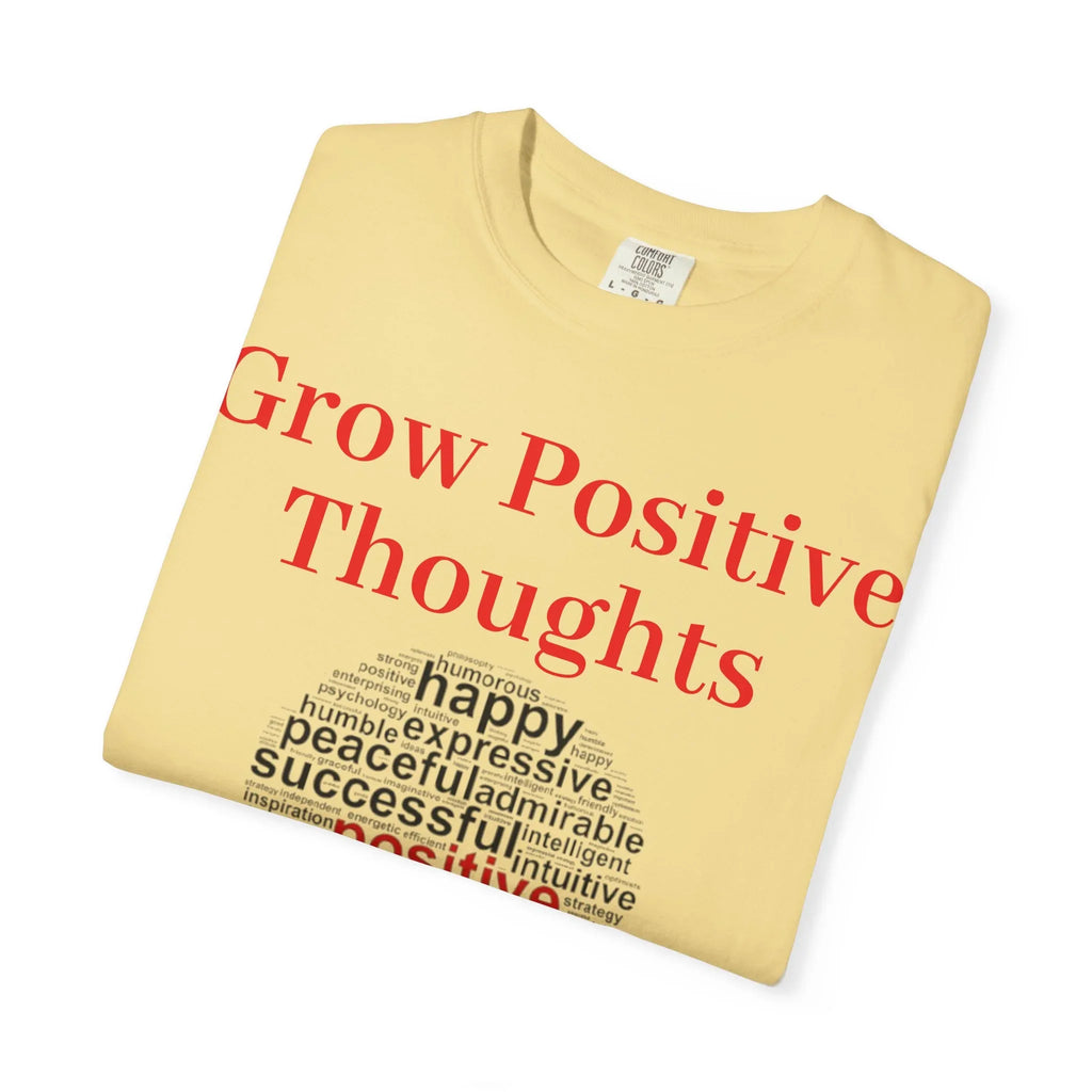 Grow Positive Thoughts T-shirt | Positive Word Cloud Mental Health Tee - 250 USA Celebration