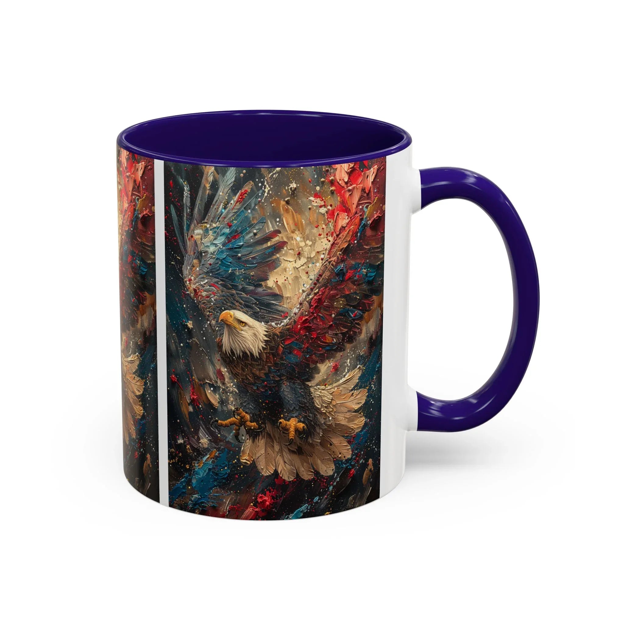 Colorful Mugs (11oz, 15oz) Patriotic Eagle Coffee Mug, American Eagle Coffee Cup - 250 USA Celebration