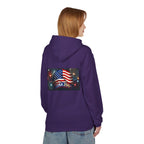 USA 250 Patriotic Hoodie with American Flag & Fireworks