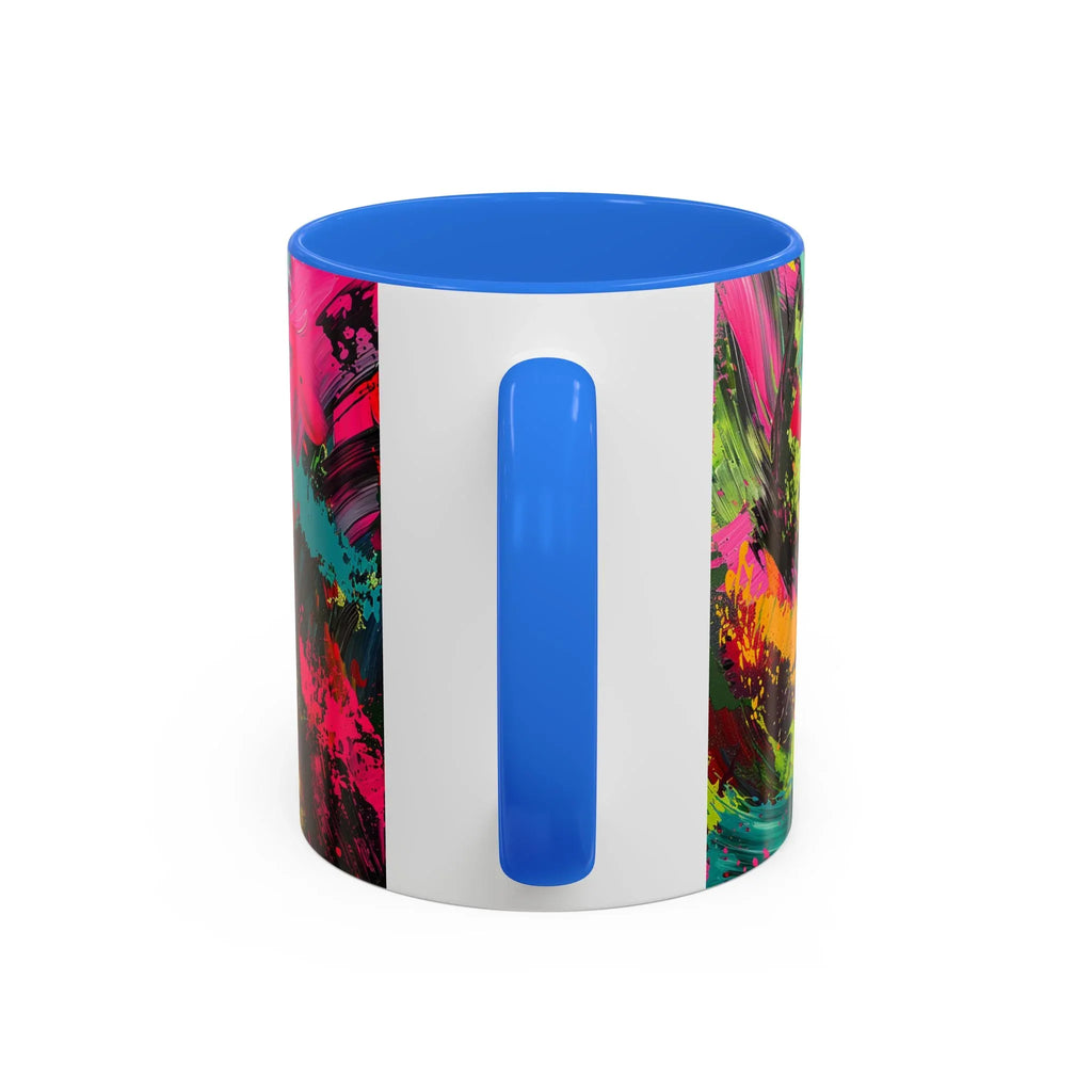 Abstract Colorful Brushstroke Mug | 11oz 15oz Ceramic - 250 USA Celebration