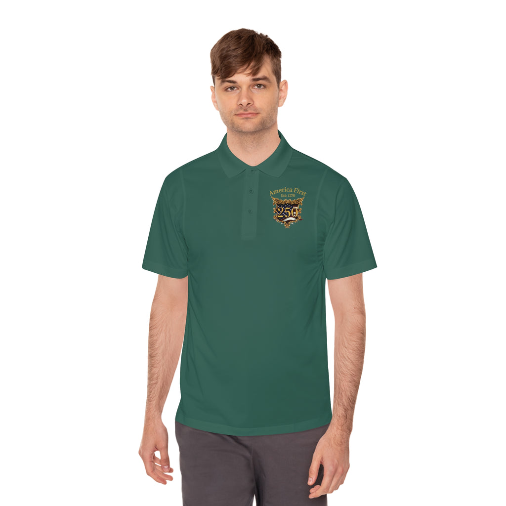 Men's Sport Polo Shirt — American Pride Eagle Shield Polo