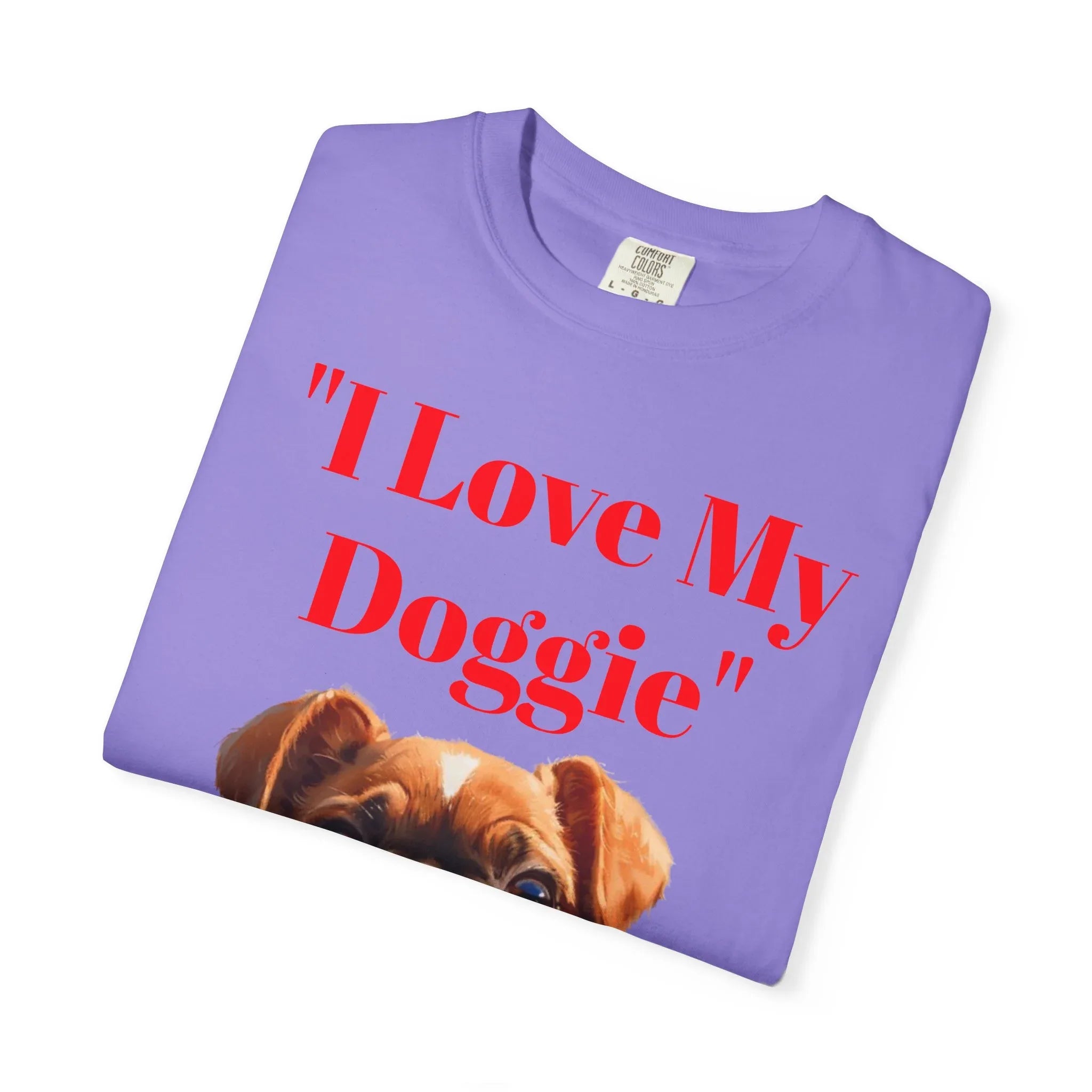 Cute French Bulldog Puppy Holding Red Heart T-shirt | Dog Lover Cartoon - 250 USA Celebration